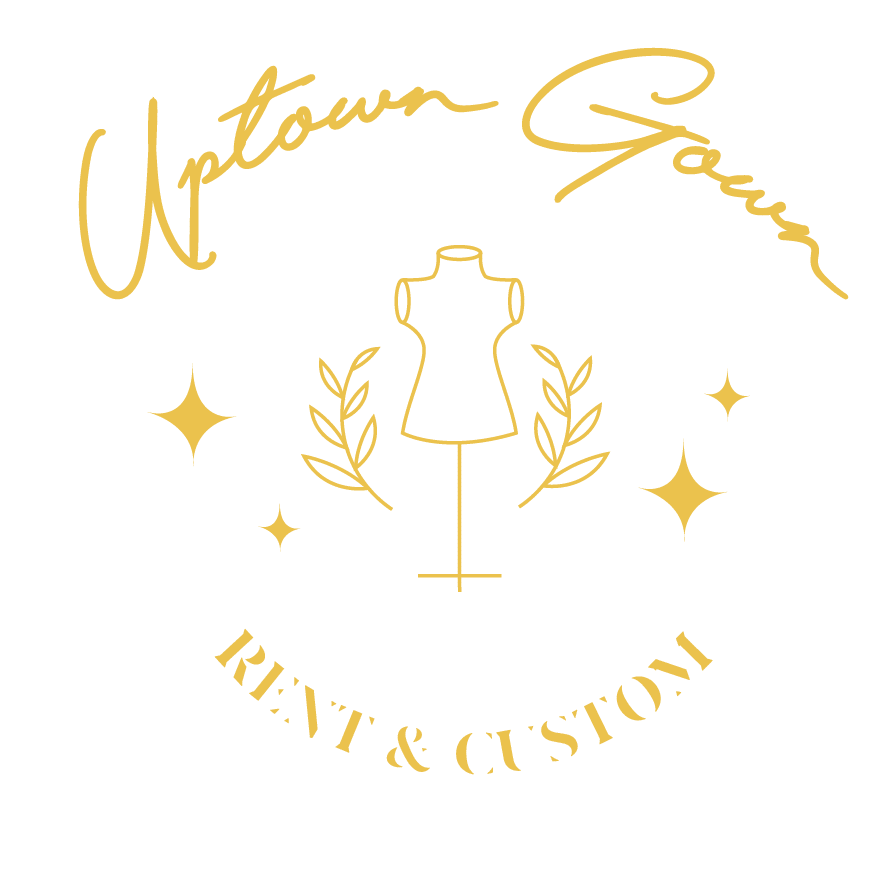 Logo asli uptown gown dengan background transparan